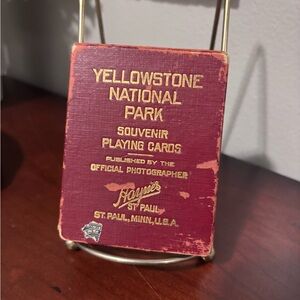 Yellowstone National Park Souvenir Playing Cards